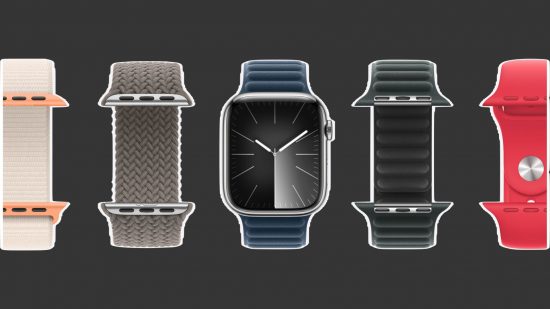 Custom image of different Apple Watches and bands for Apple Watch 2024 update in peril news