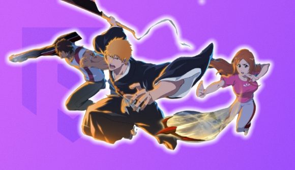 Bleach Soul Resonance release date, three heroes in front of a light purple background