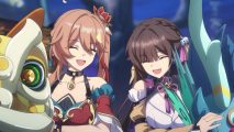 Honkai Star Rail events - Guinaifen and Sushang laughing together
