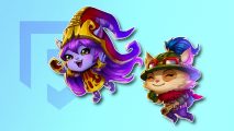 League of Legends games: Lulu and Teemo from Bandle Tale on a light blue PT background