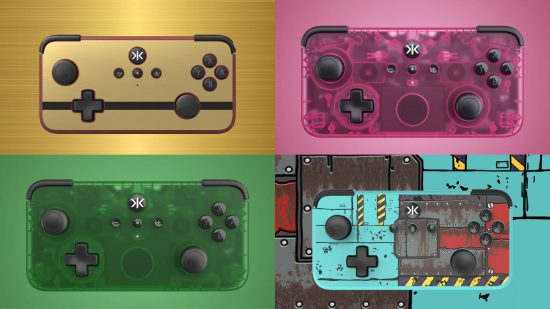 Four designs of the CRKD Neo S controllers for Switch
