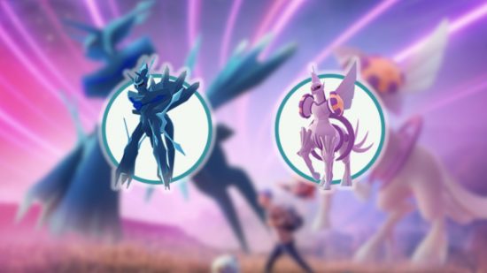 Pokemon Go Sinnoh Tour: two icons showing Dialga and Palkia
