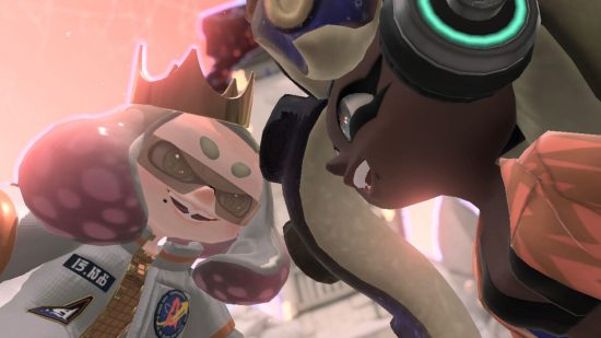Splatoon 3 Side Order review - Pearl and Marina looking at each other