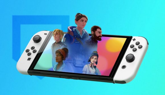 Whitethorn Games Showcase: characters from the game Lake on a Nintendo Switch