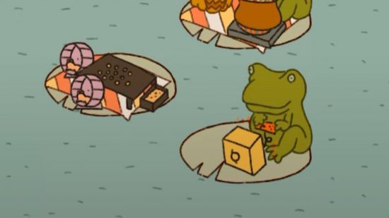 Frog games: Frog cafe idle cooking