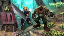 Boy games - Cloud and Barret from Final Fantasy 7 against a blurred background