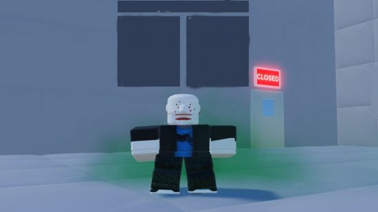 Edge Mogger avatar standing in game