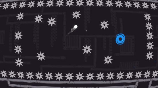 Ping pong games: A screenshot from qomp 2