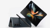Official art of Samsung Galaxy Z Fold 4 for Samsung triple foldable news as there are no official images of the product at the time of writing