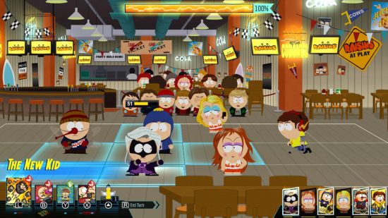 South Park games: A screenshot from The Fractured But Whole on Switch