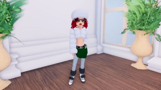 Dress to Impress codes- a character wearing a themed outfit in the roblox game