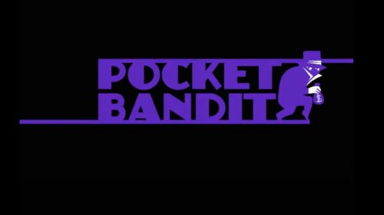 Apple Watch games - the Pocket Bandit logo against a black background