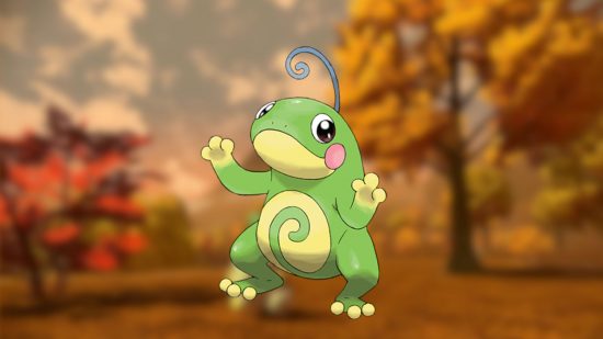 Custom image for cutest Pokemon guide with a Politoed on an autumnal background