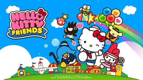 Hello Kitty games: Key art for Hello Kitty Friends