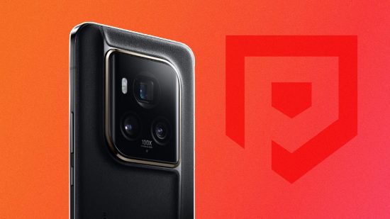 Custom image for Honor Magic6 Ultimate design reveal article with the phone on a red background