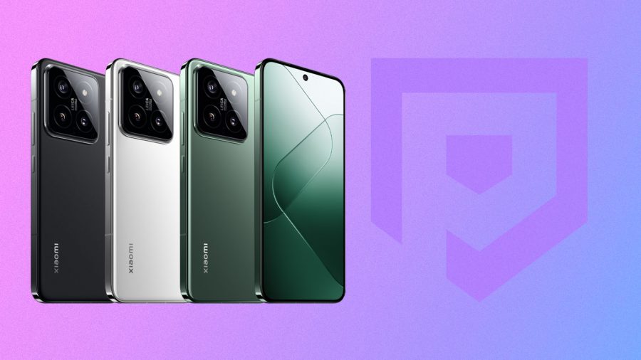 Hero image for Xiaomi article with various Xiaomi phones on a purple background