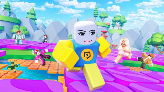 Rapid Rumble codes - a roblox character running over a pink floor