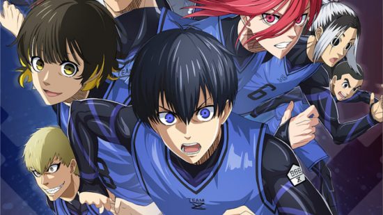 Blue Lock PWC tier list key art showing various characters sprinting in their soccer kit