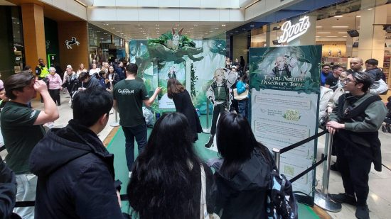 earth Day 2024 - the teyvat nature discovery tour in London's Westfield shopping center