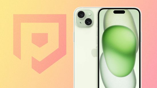 Custom image for iPhone 16 case design leak news with an iPhone 15 in green on a yellow and pink background