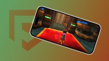 Custom image of Daxter on an iPhone 15 screen for news on PPSSPP emulator potentially coming to the App Store