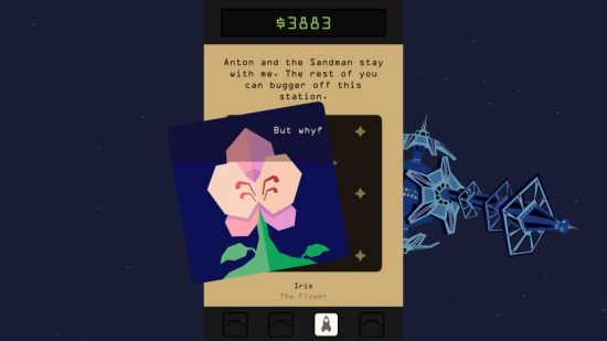 reigns beyond switch review - a card with a flower on it 