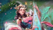 Honor of Kings interview: New hero Yuhuan on a blurred gameplay screenshot