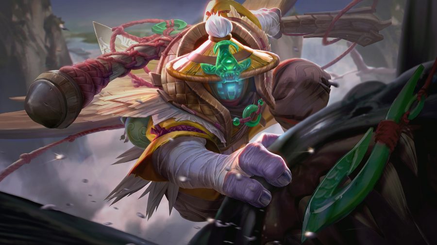 LoL: Wild Rift's Jax in an angler outfit