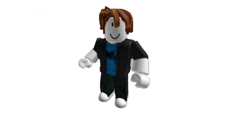 A picture of a Roblox noob with hair