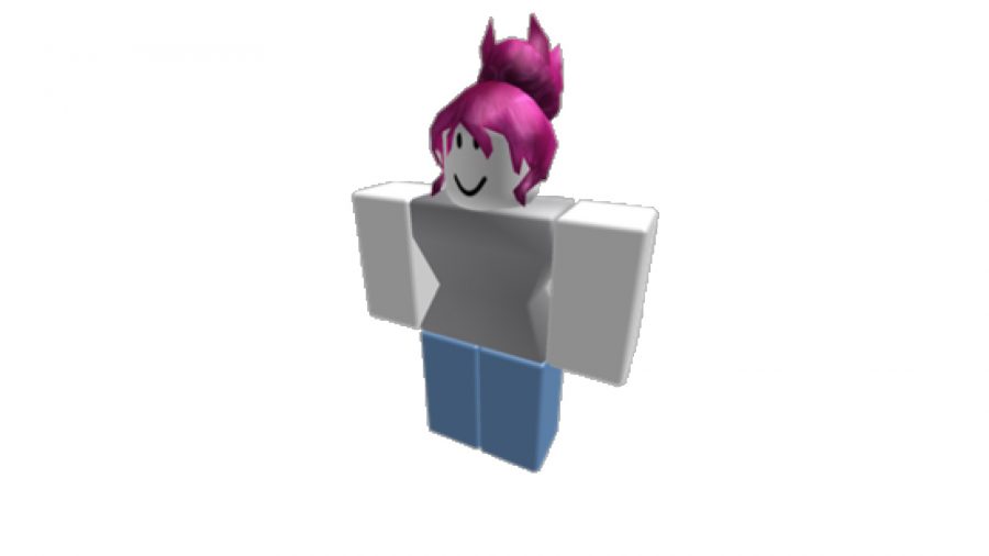 A picture of a female Roblox noob