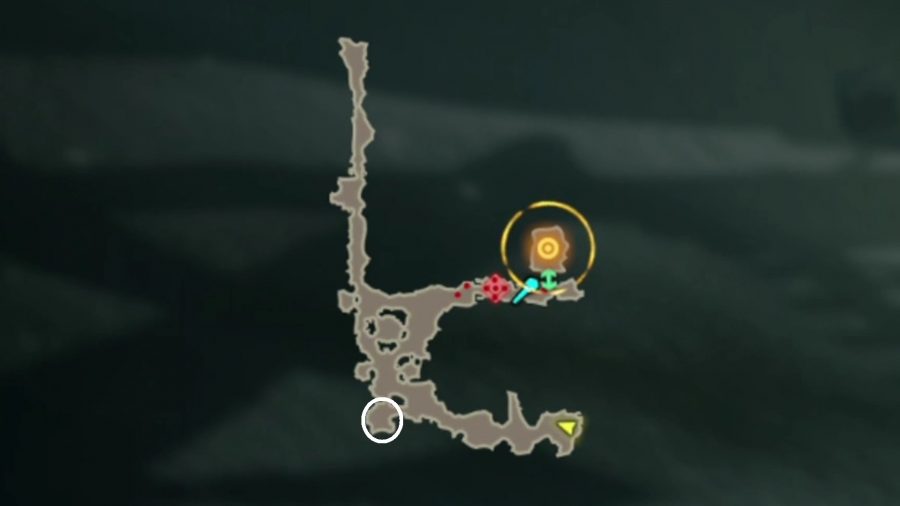 The Korok Seed location for the side quest Cross the Hebra Mountains