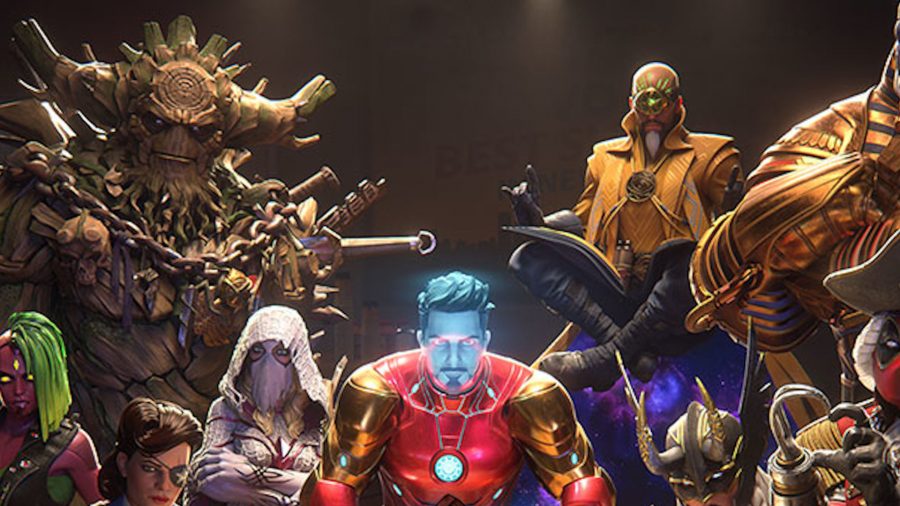 A group of heroes in Marvel Realm of Champions