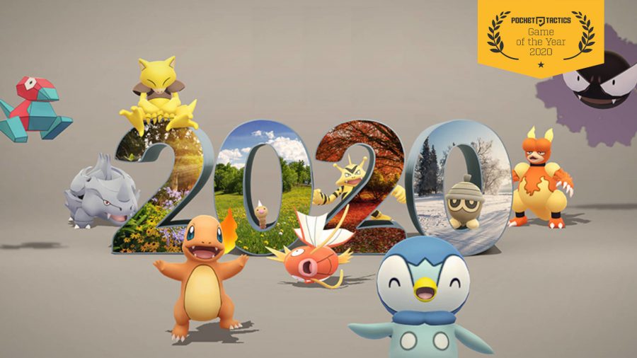 Pokémon celebrating 2020 in Pokémon Go