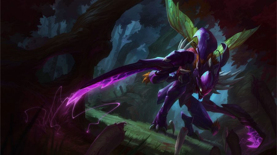 Kha'Zix in a forest
