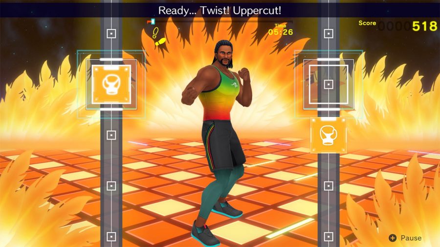 A punching workout in Fitness Boxing 2