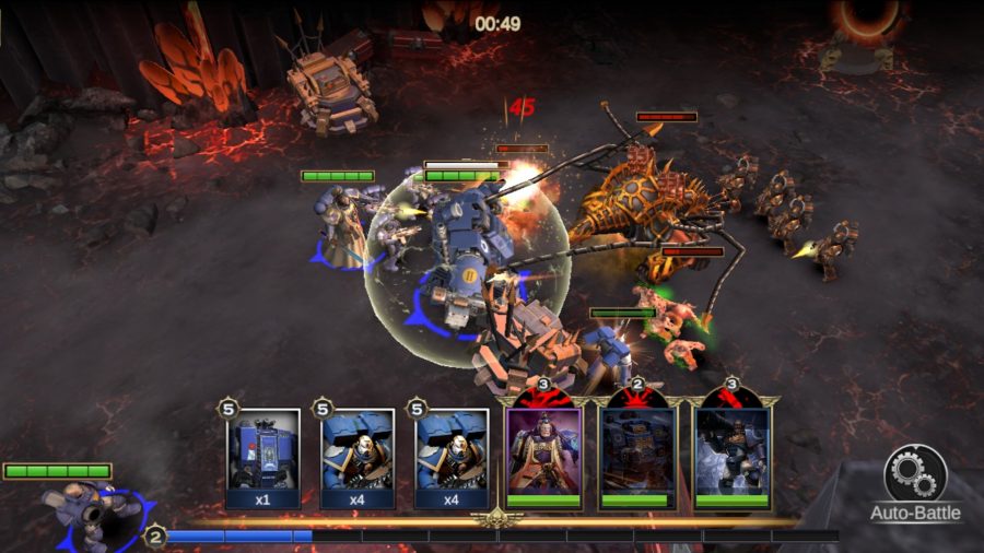 Battle in Warhammer 40k: Lost Crusade