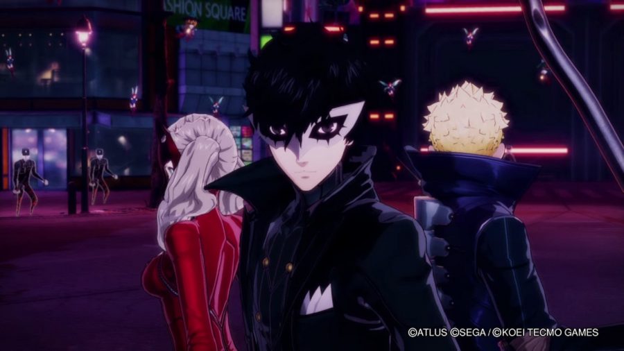 Panther, Joker, and Skull getting ready for a fight