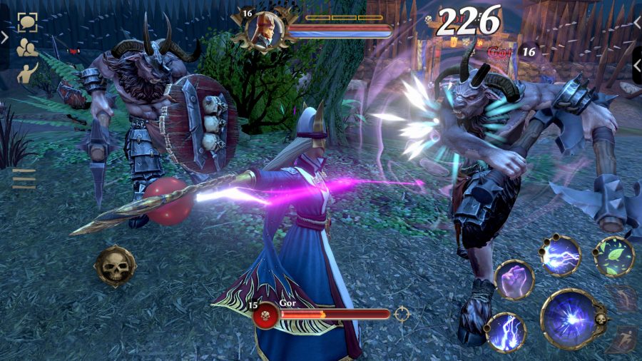 An Archmage fires a spell in Warhammer: Odyssey