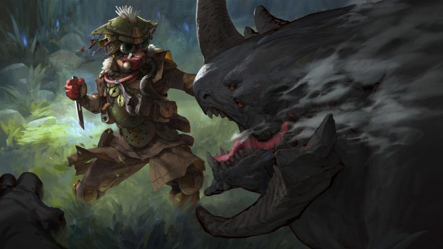 Bluthund aus Apex -Legenden, die mit einem Messer jagen