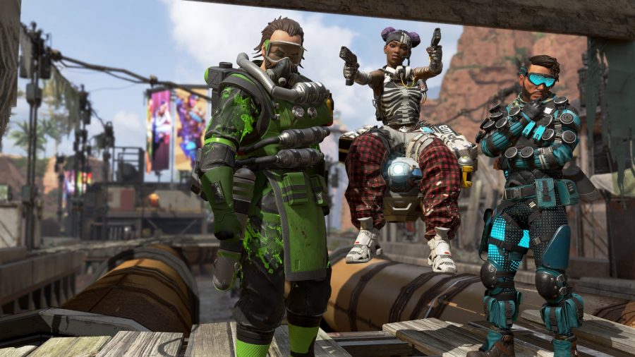 Apex Legends characters posing for the camera