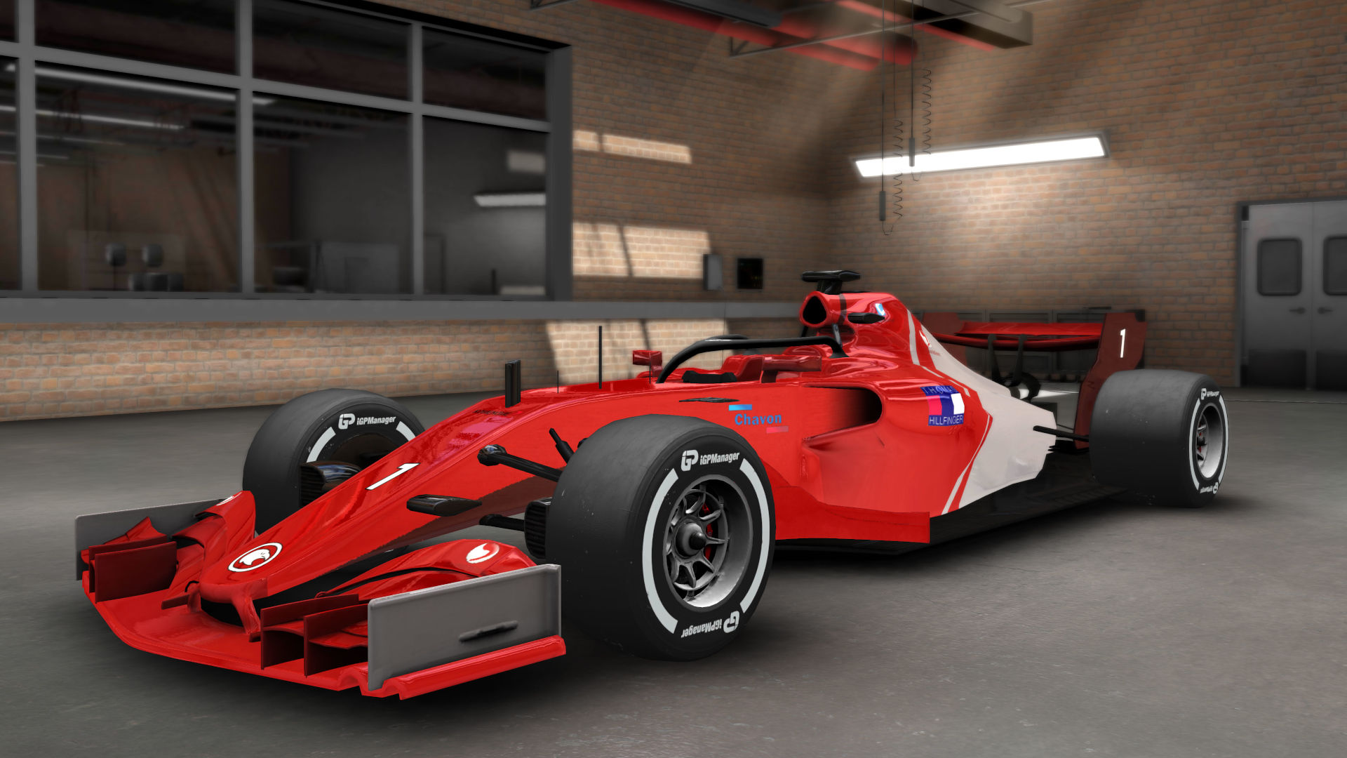 A racing car as seen in iGP Manager