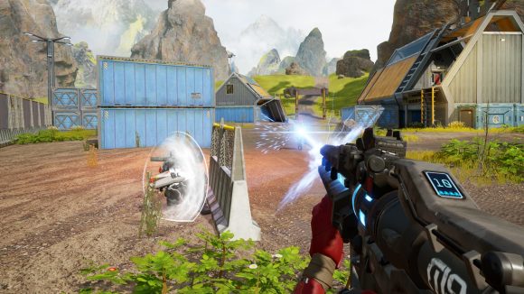 A gunfight breaking out in Apex Legends Mobile
