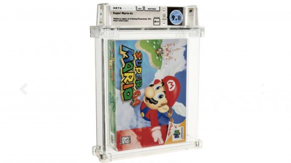 A sealed and graded copy of Super Mario 64