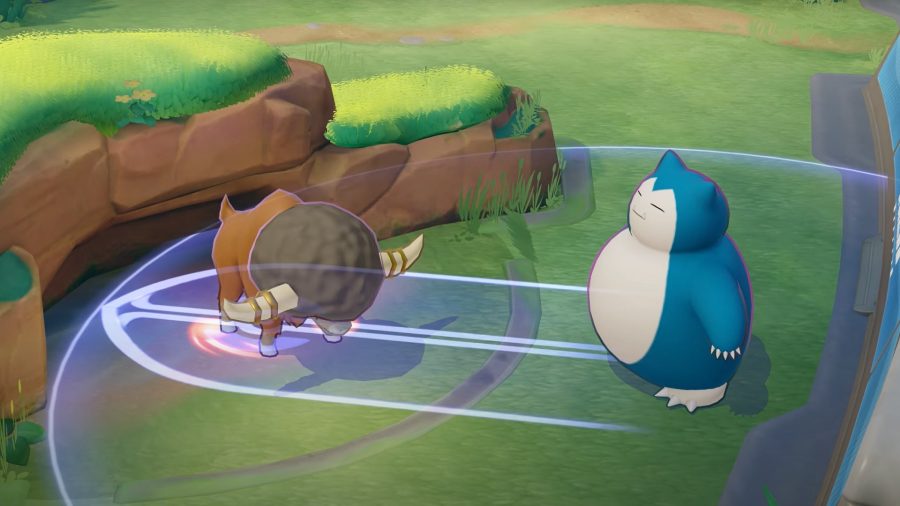 Snorlax fighting in the jungle