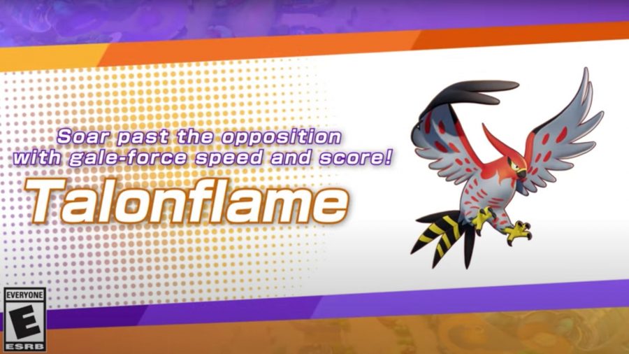 Talonflame's in-game description in Pokémon Unite