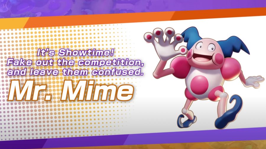 Pokémon Unite's Mr. Mime next to his name