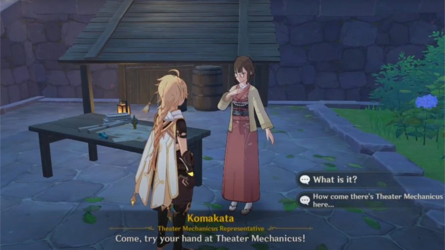 Traveller speaking to Komakata