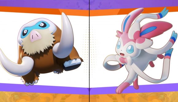Pokémon Unite's Mamoswine and Sylveon