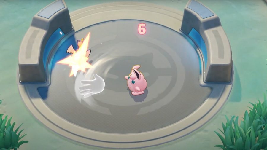 Wigglytuff performing a double slap