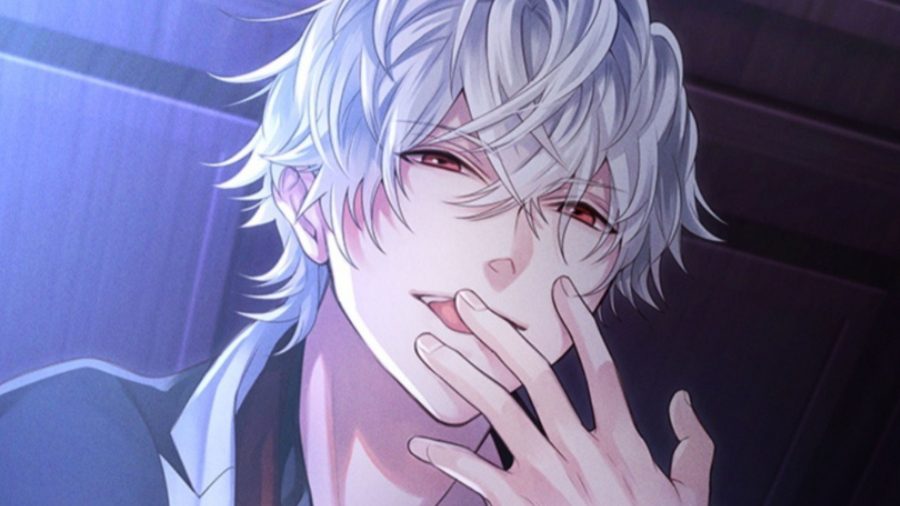 Ikemen Vampire licking his finger